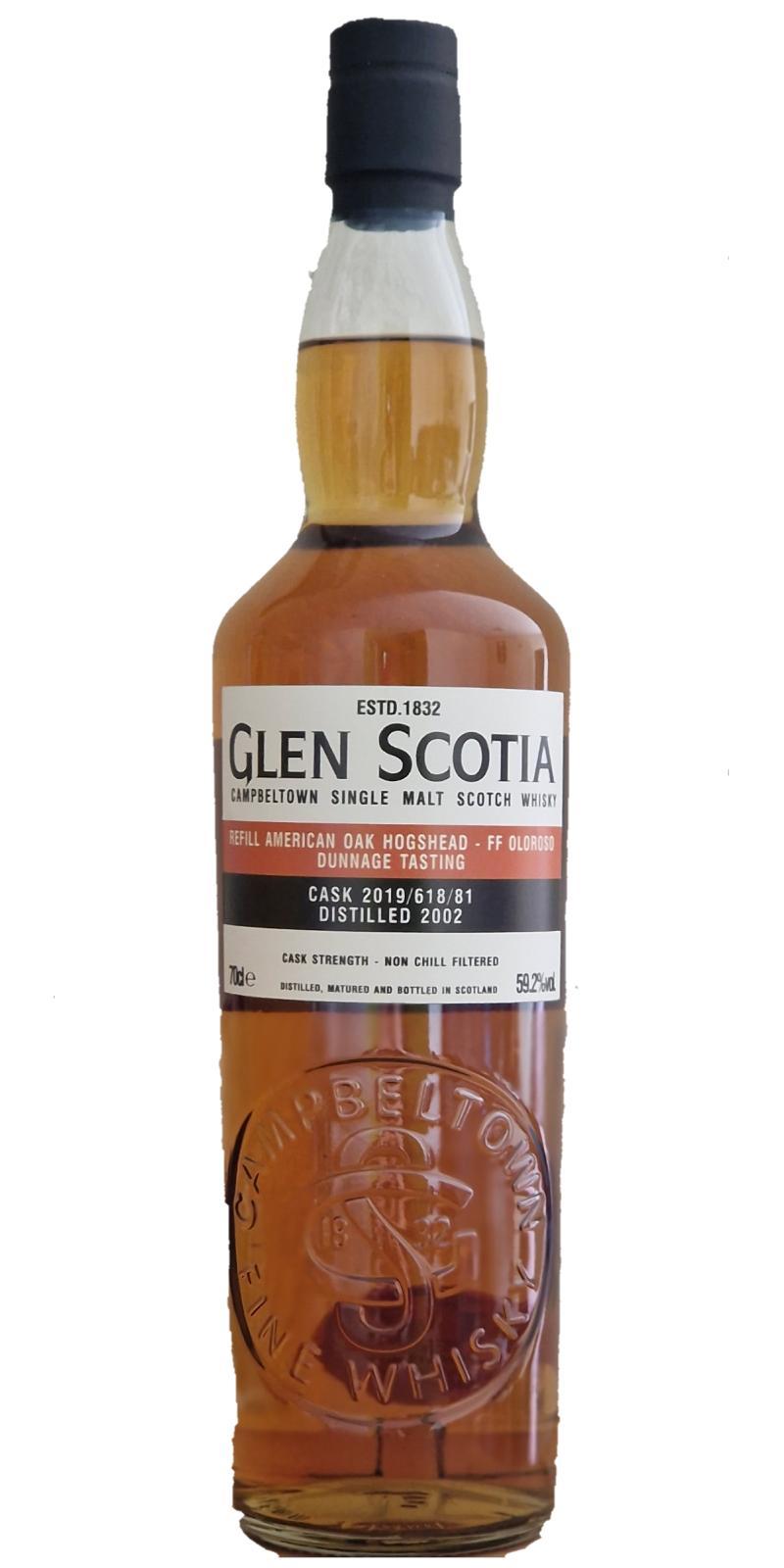 Glen Scotia 2002  Dunnage Tasting