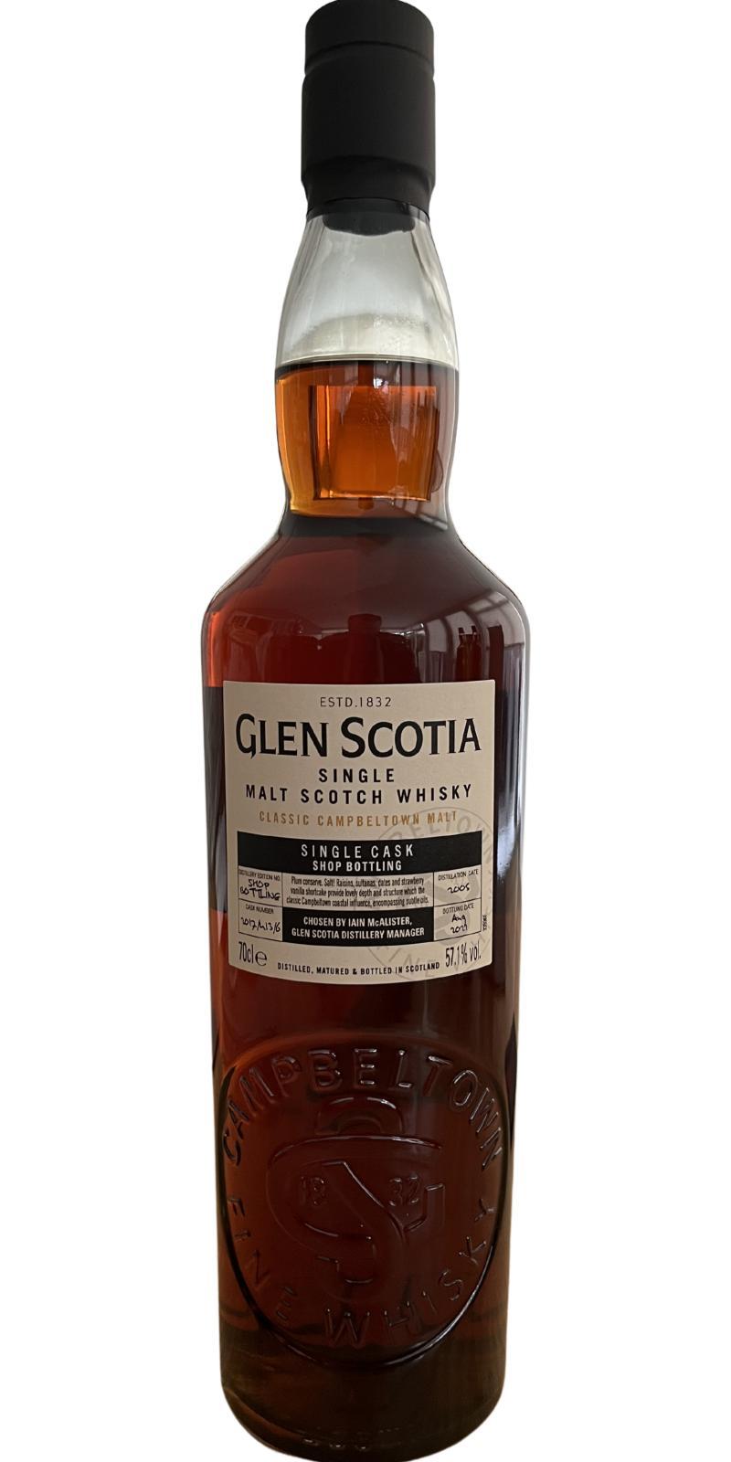 Glen Scotia 2005  Single Cask - Shop Bottling