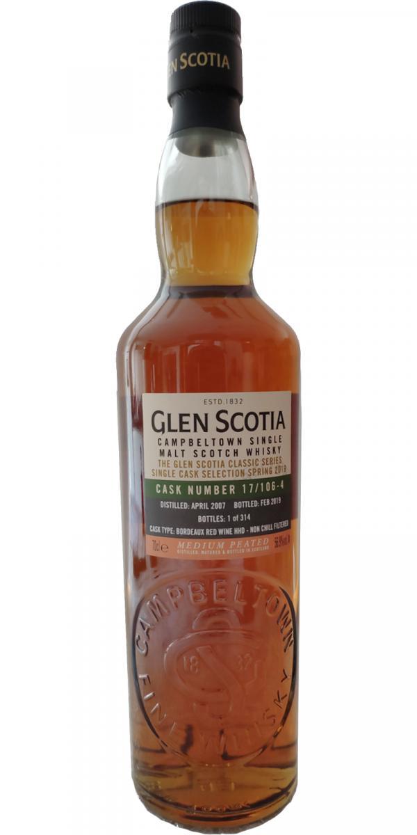Glen Scotia 2007  Single Cask Selection Spring 2019