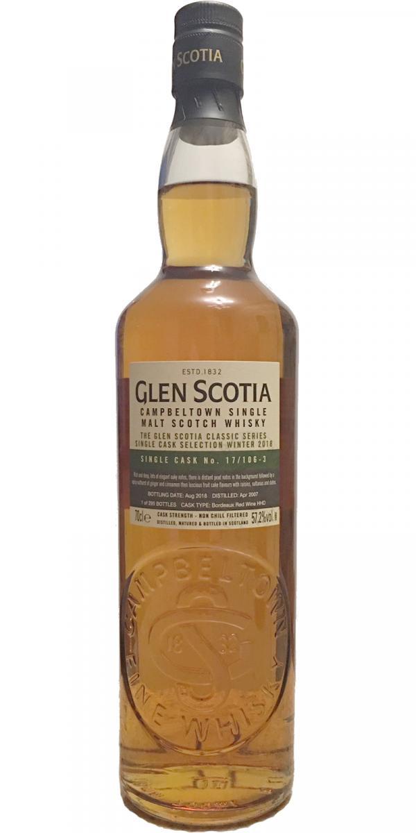 Glen Scotia 2007  Single Cask Selection Winter 2018