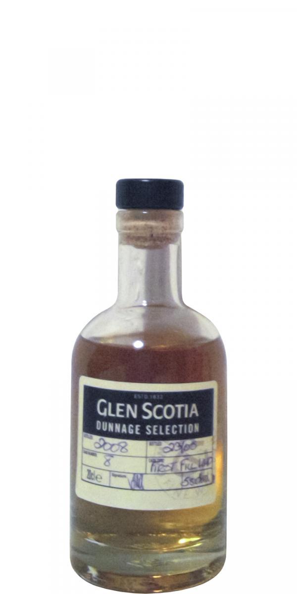Glen Scotia 2008  Dunnage Selection