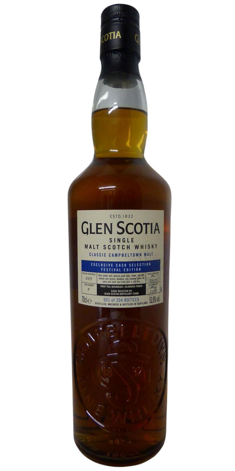 Glen Scotia 2008  Single Cask - Festival Edition No. 5