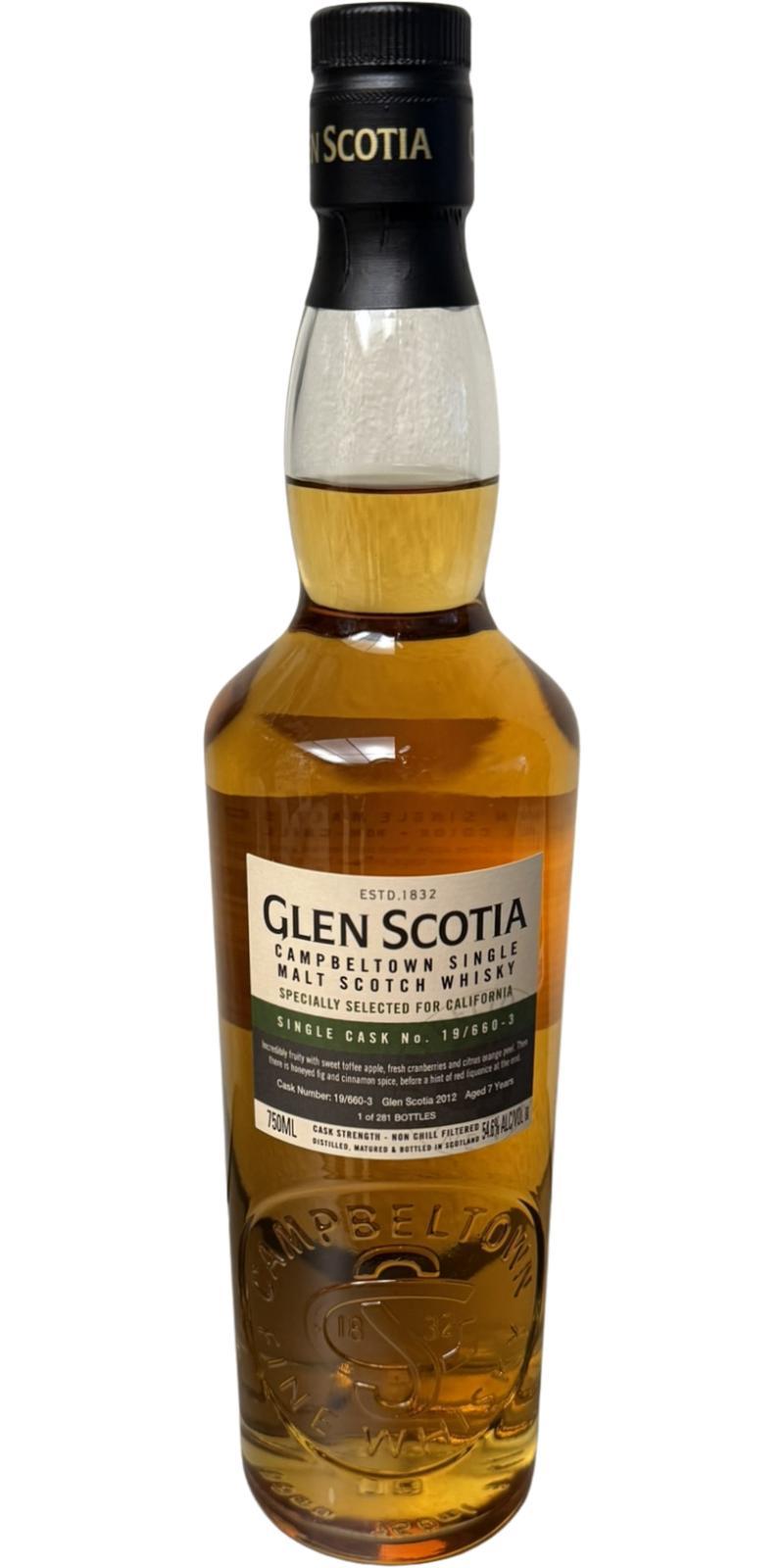 Glen Scotia 2012  Single Cask - Limited Edition