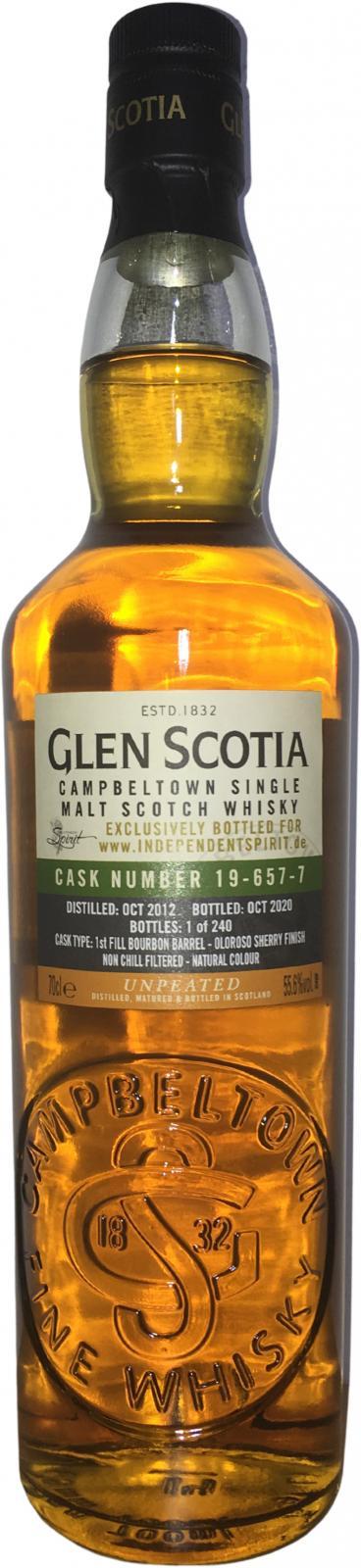 Glen Scotia 2012  Unpeated