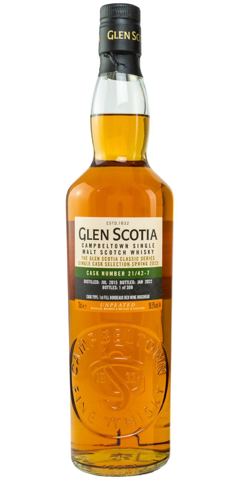 Glen Scotia 2015  Single Cask Selection Spring 2022