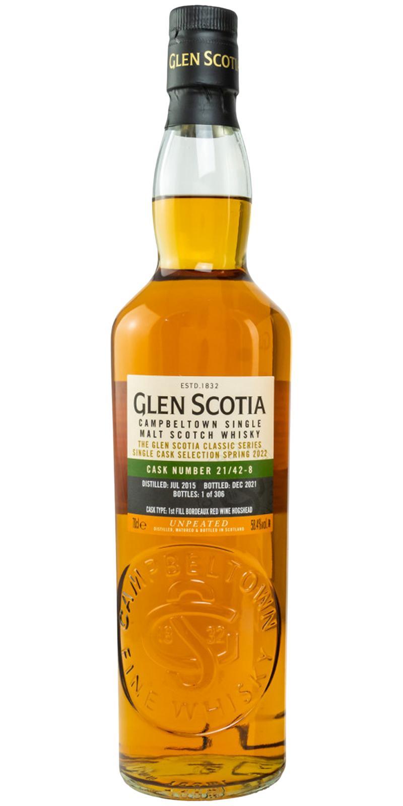Glen Scotia 2015  Single Cask Selection Spring 2022