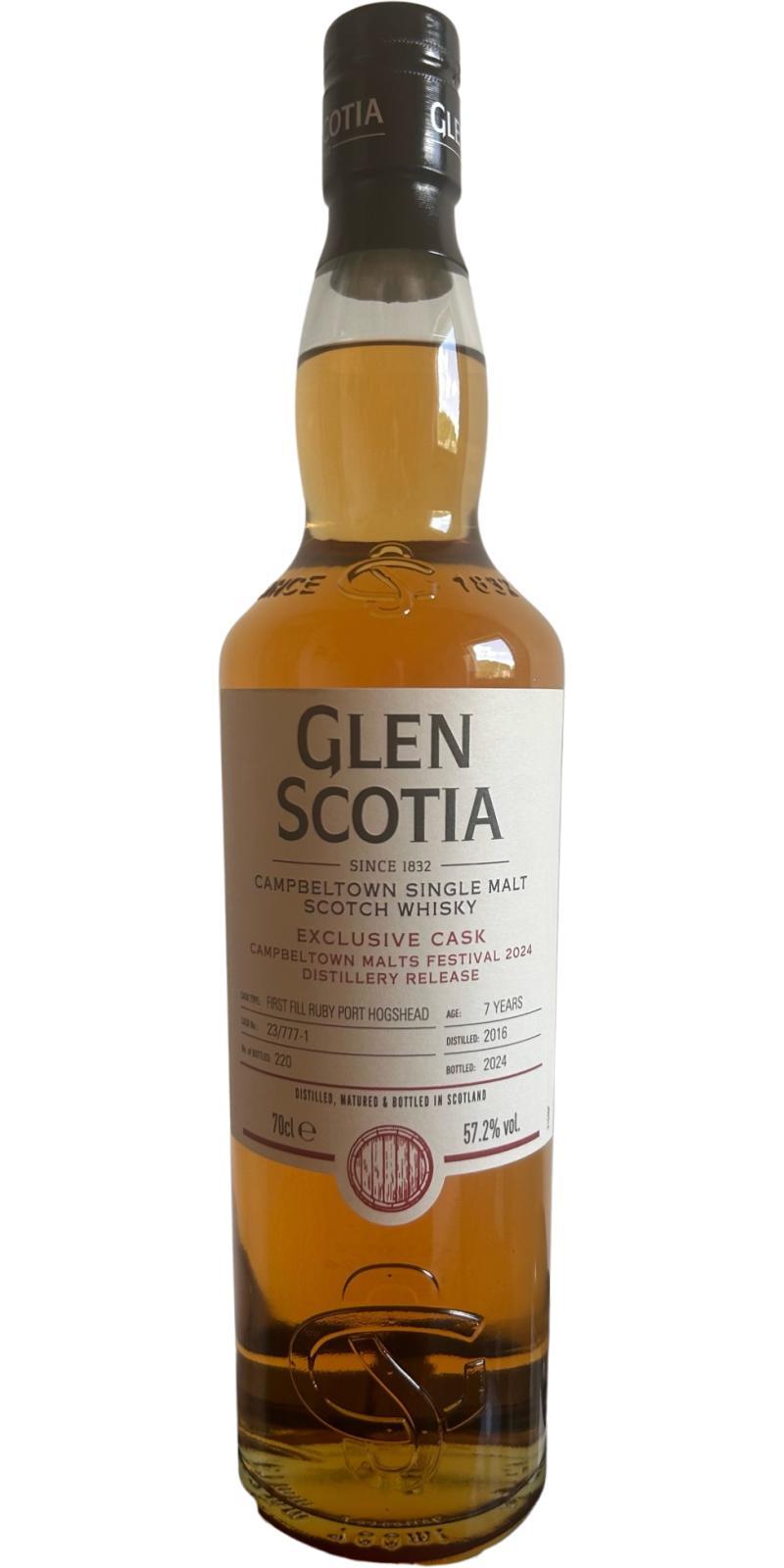 Glen Scotia 2016  Campbeltown Malts Festival 2024
