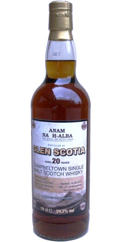 Glen Scotia 1992 ANHA  The Soul of Scotland