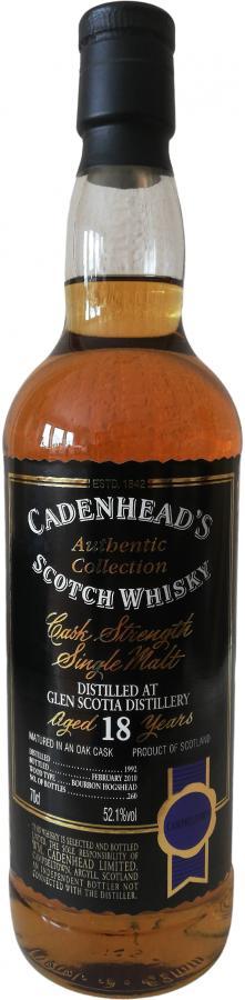 Glen Scotia 1992 CA  Authentic Collection