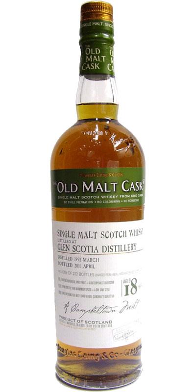 Glen Scotia 1992 DL  The Old Malt Cask