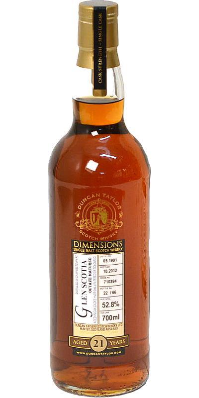 Glen Scotia 1991 DT  Dimensions