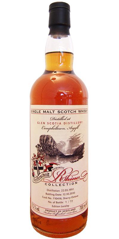 Glen Scotia 1991 FR  Romantic Rhine Collection - Edition Loreley