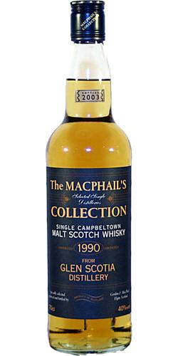 Glen Scotia 1990 GM  The MacPhail's Collection