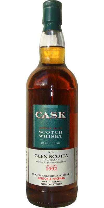 Glen Scotia 1992 GM  Cask Strength