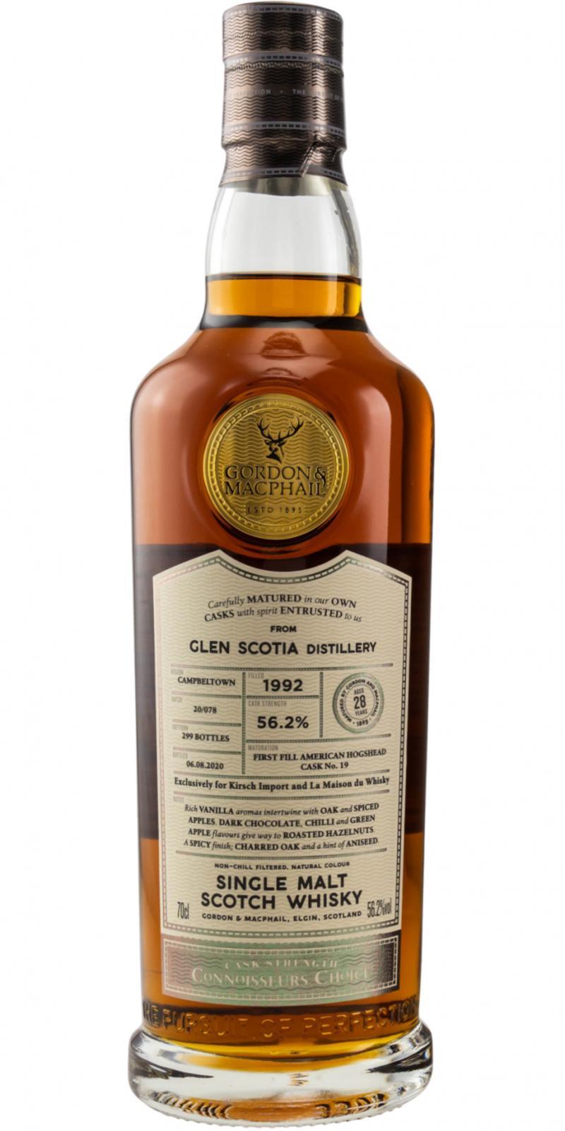 Glen Scotia 1992 GM  Connoisseurs Choice - Cask Strength