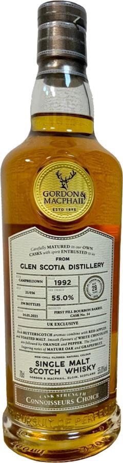 Glen Scotia 1992 GM  Connoisseurs Choice - Cask Strength