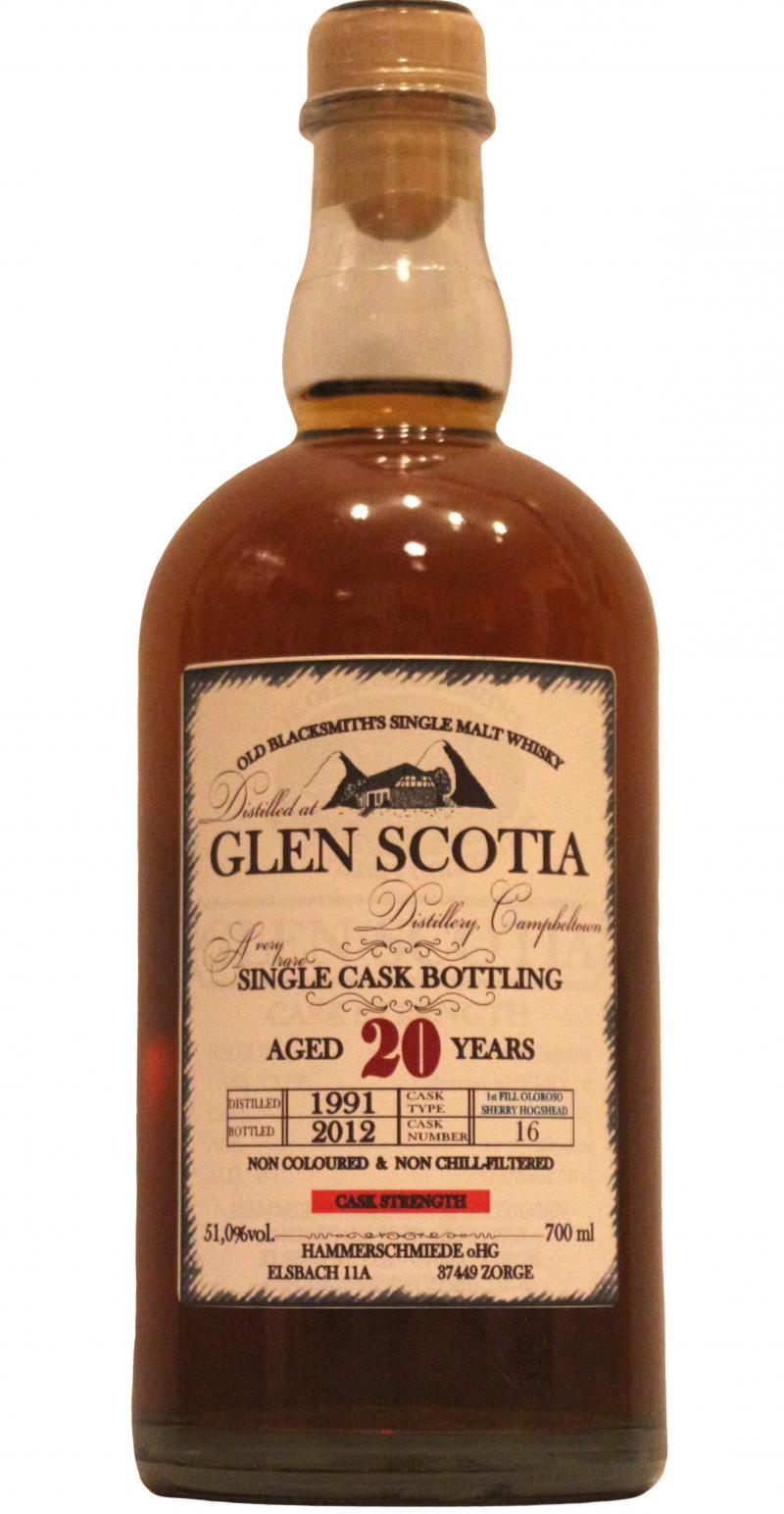 Glen Scotia 20-year-old HS  Ye Olde Blacksmith's Malt Whisky Collection