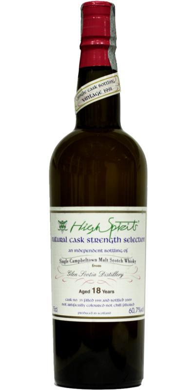 Glen Scotia 1991 HSC  Natural Cask Strength Selection