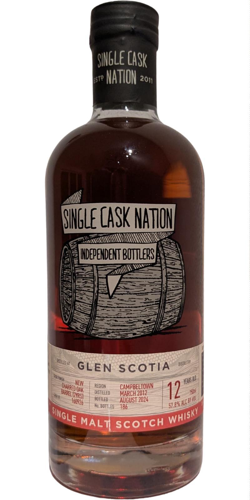 Glen Scotia 2012 JWC  Single Cask Nation