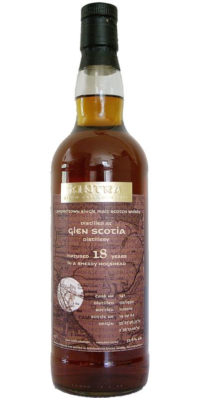 Glen Scotia 1992 KiW  Single Cask Collection