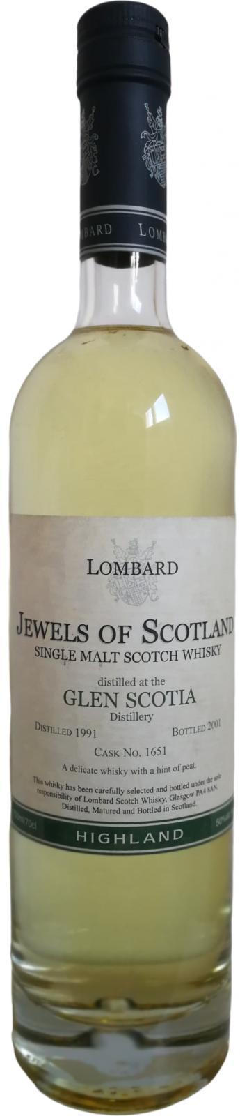 Glen Scotia 1991 Lb  Jewels of Scotland