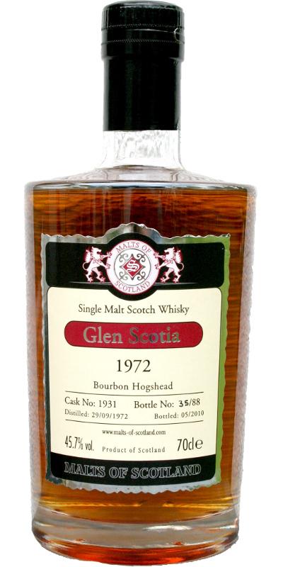 Glen Scotia 1972 MoS