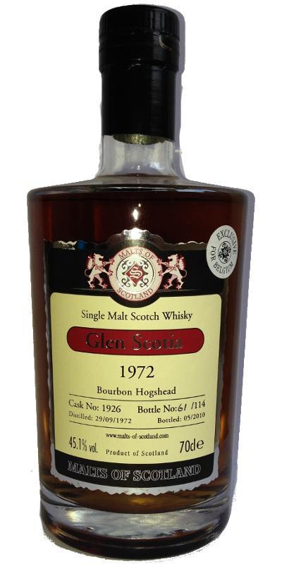 Glen Scotia 1972 MoS  for Belgium