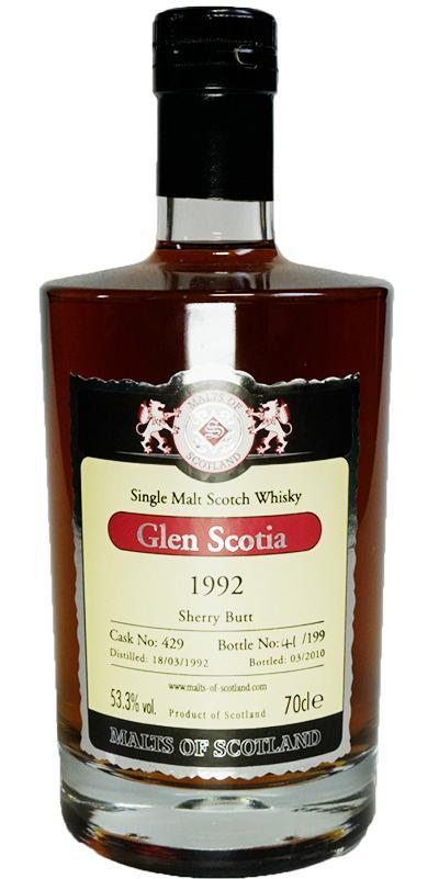 Glen Scotia 1992 MoS