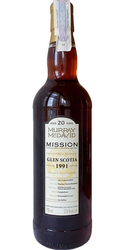 Glen Scotia 1991 MM  Mission Gold