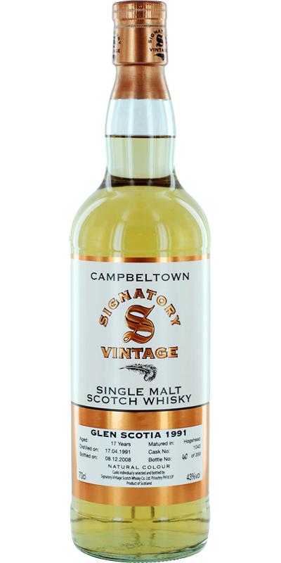 Glen Scotia 1991 SV  Vintage Collection