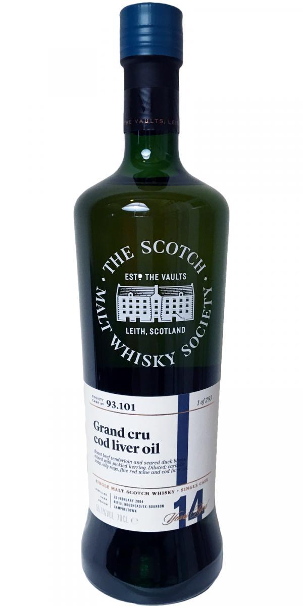 Glen Scotia 2004 SMWS 93.101  Grand cru cod liver oil