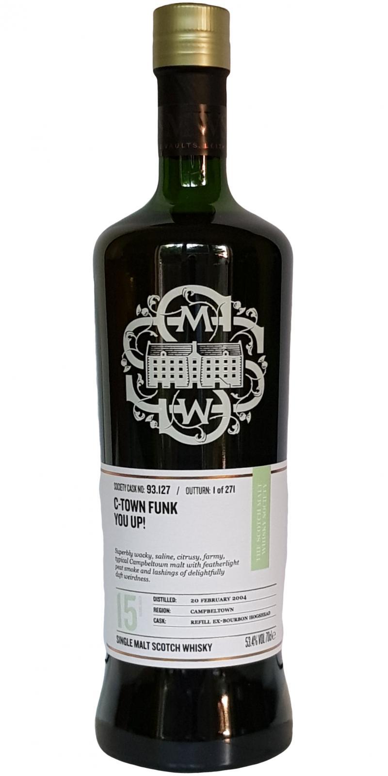 Glen Scotia 2004 SMWS 93.127  C-town funk you up!