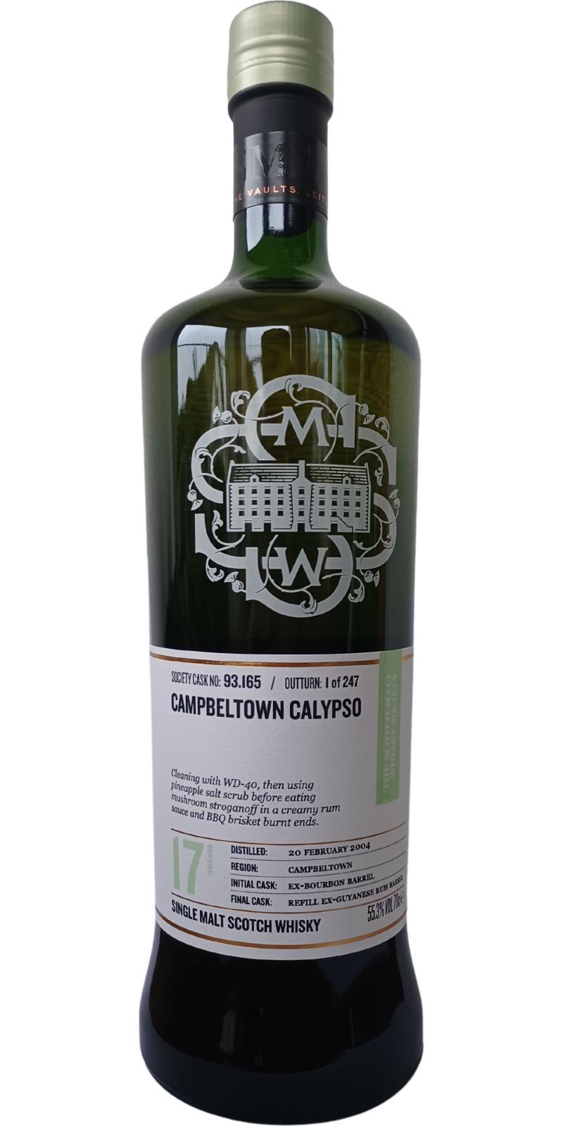 Glen Scotia 2004 SMWS 93.165  Campbeltown calypso