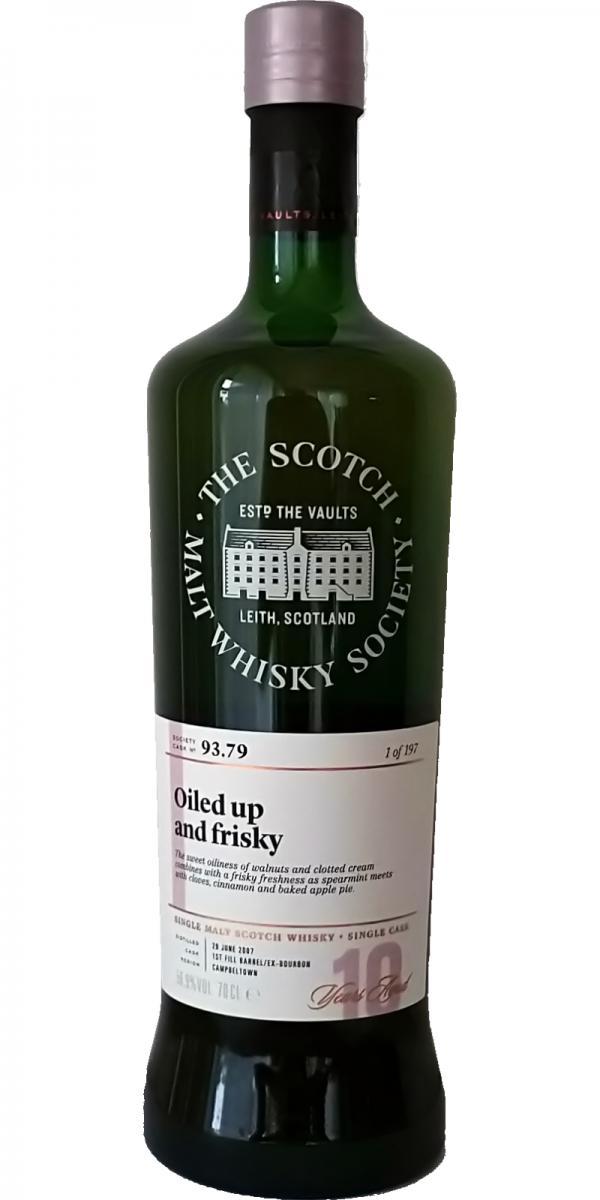 Glen Scotia 2007 SMWS 93.79  Oiled up and frisky