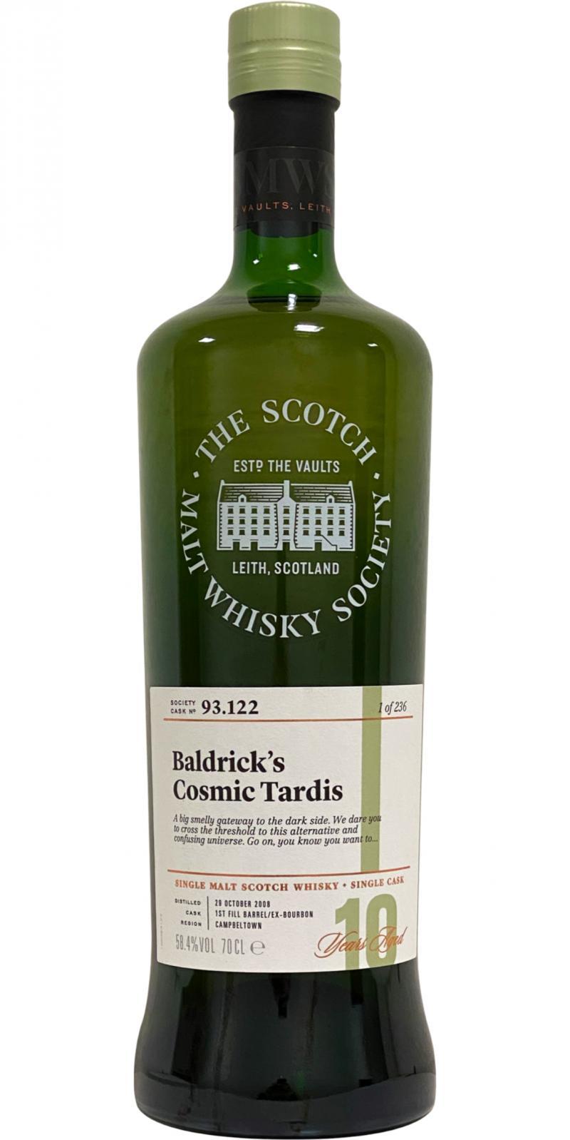 Glen Scotia 2008 SMWS 93.122  Baldrick's Cosmic Tardis