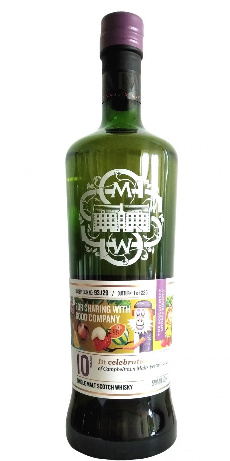 Glen Scotia 2009 SMWS 93.129  For sharing with good company