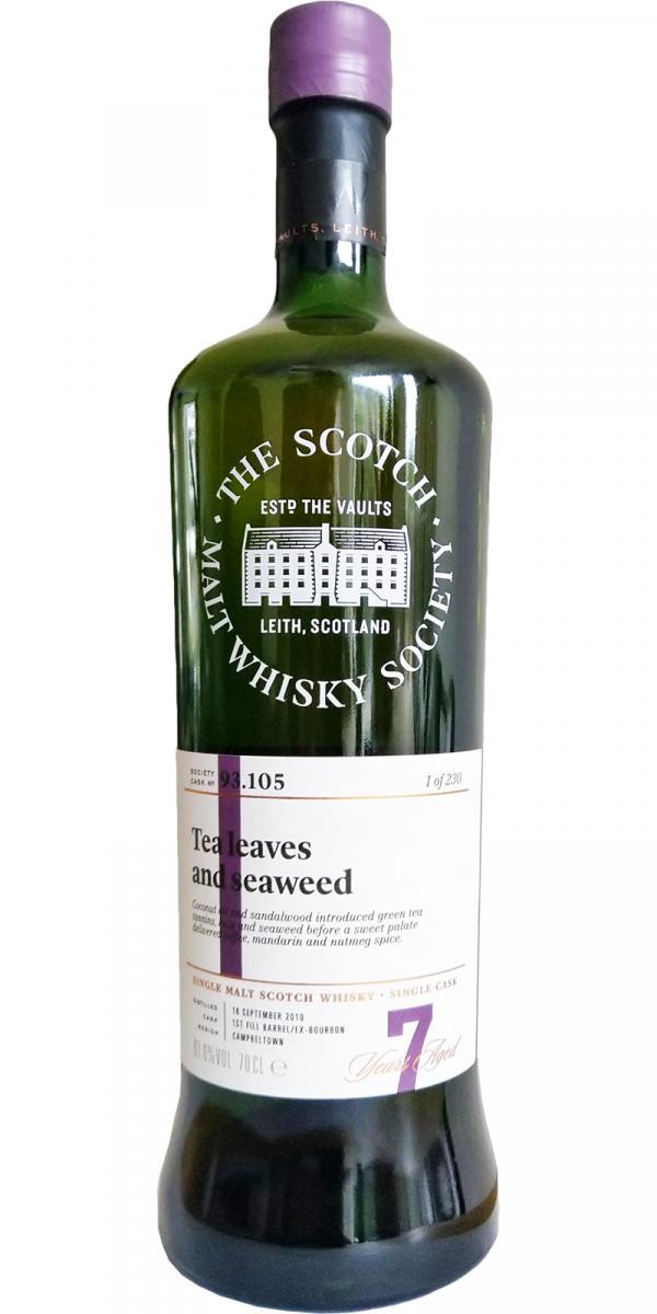 Glen Scotia 2010 SMWS 93.105  Tea leaves and seaweed