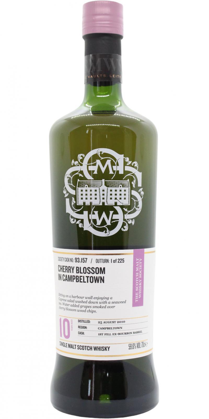 Glen Scotia 2010 SMWS 93.157  Cherry blossom in Campbeltown