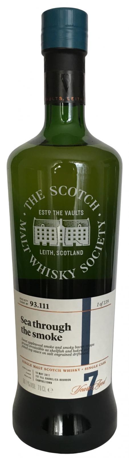 Glen Scotia 2011 SMWS 93.111  Sea through the smoke