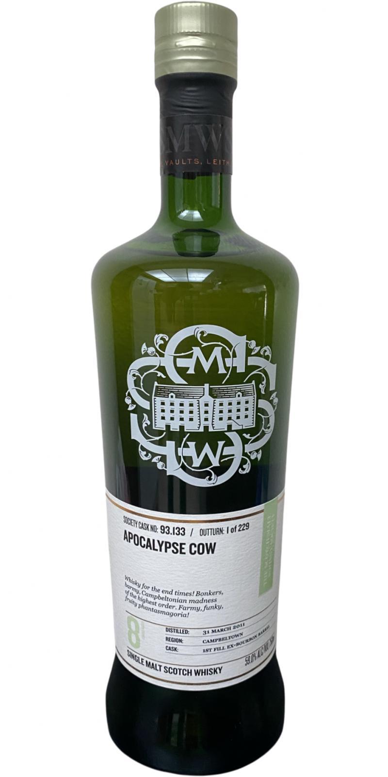 Glen Scotia 2011 SMWS 93.133  Apocalypse Cow