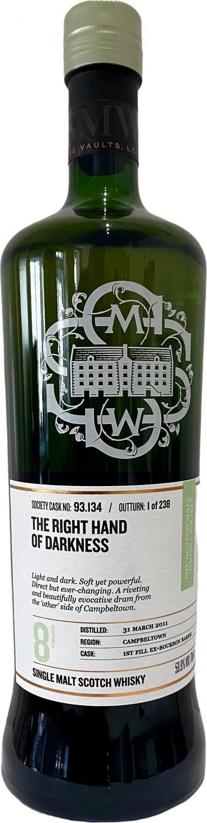 Glen Scotia 2011 SMWS 93.134  The right hand of darkness