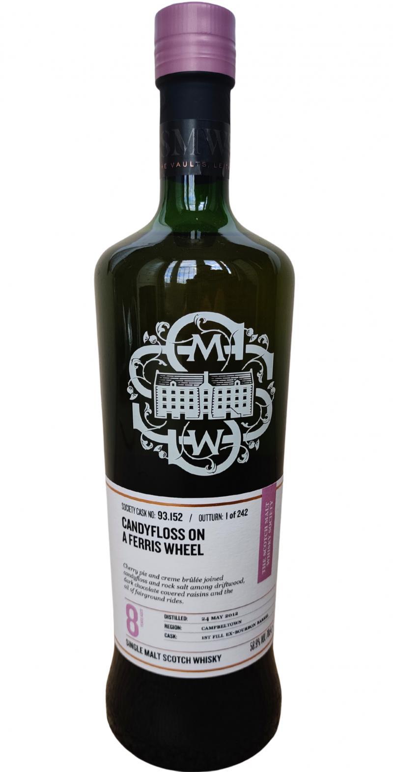 Glen Scotia 2012 SMWS 93.152  Candyfloss on a ferris wheel