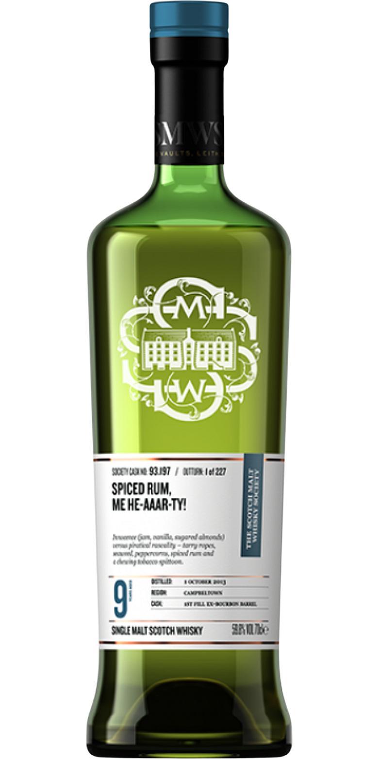 Glen Scotia 2013 SMWS 93.197  Spiced rum, me he-aaar-ty!