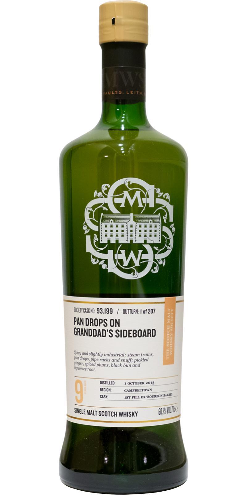 Glen Scotia 2013 SMWS 93.199  Pan drops on granddad's sideboard