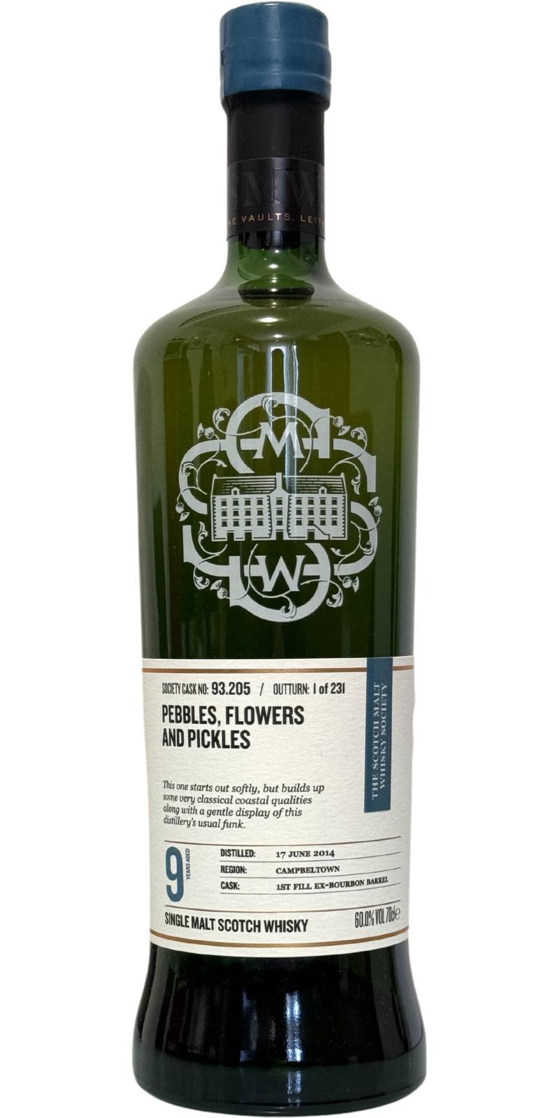 Glen Scotia 2014 SMWS 93.205  Pebbles, flowers and pickles