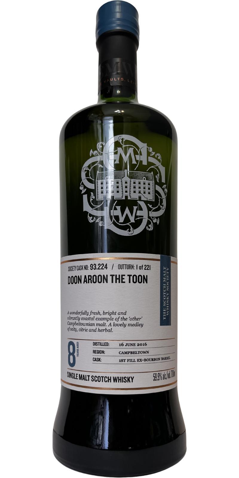 Glen Scotia 2016 SMWS 93.224  Doon aroon the toon