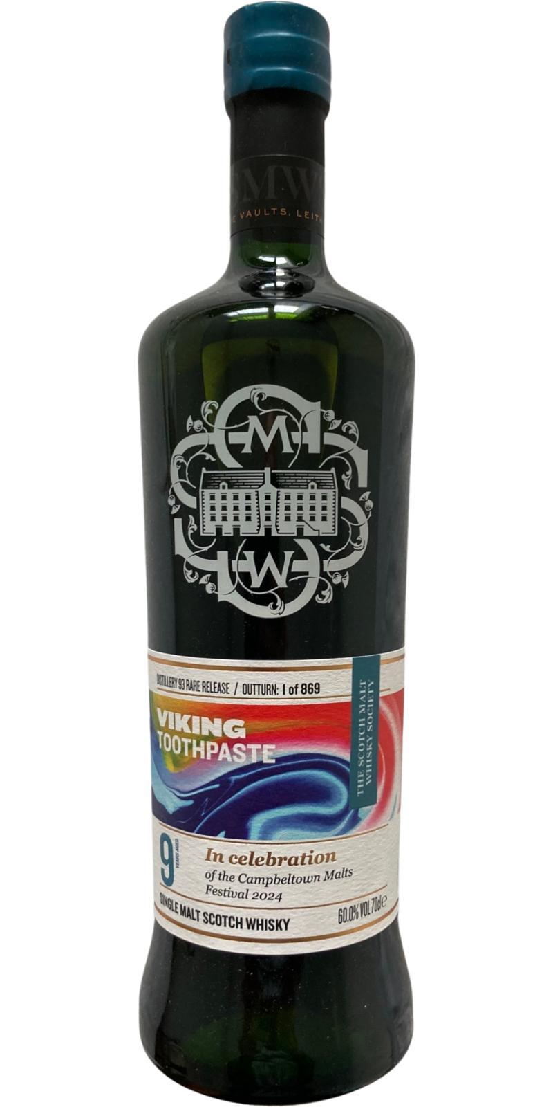 Glen Scotia SMWS Distillery 93 Rare Release  Viking toothpaste