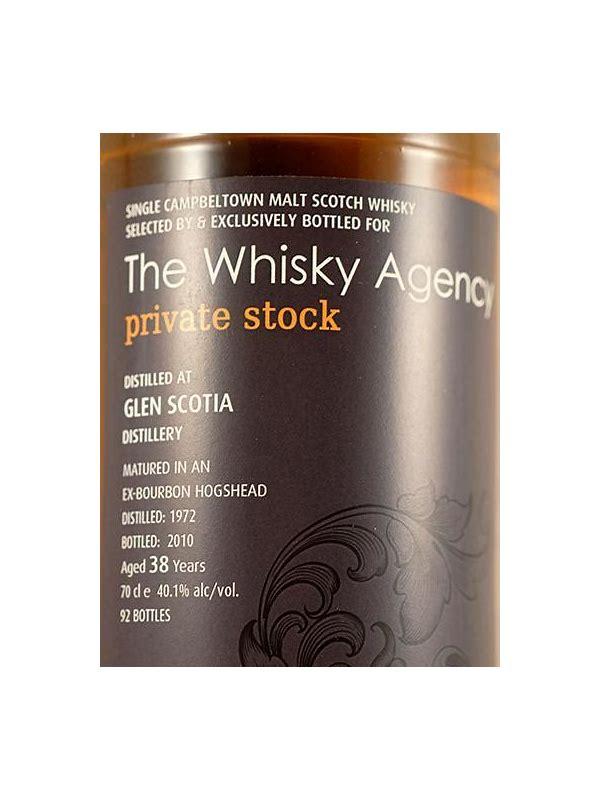 Glen Scotia 1972 TWA  Private Stock