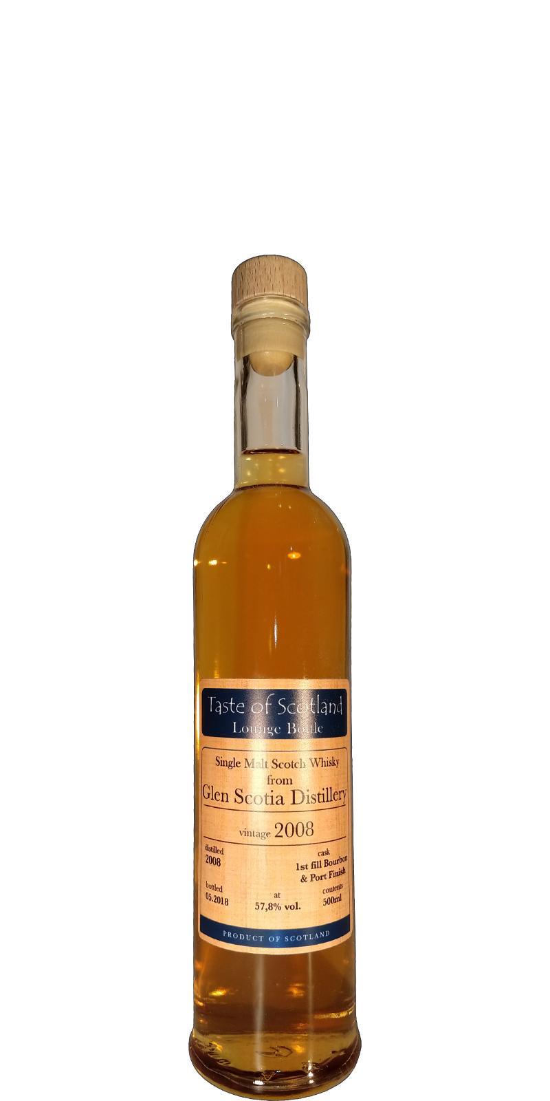 Glen Scotia 2008 UD  Taste of Scotland Lounge Bottle