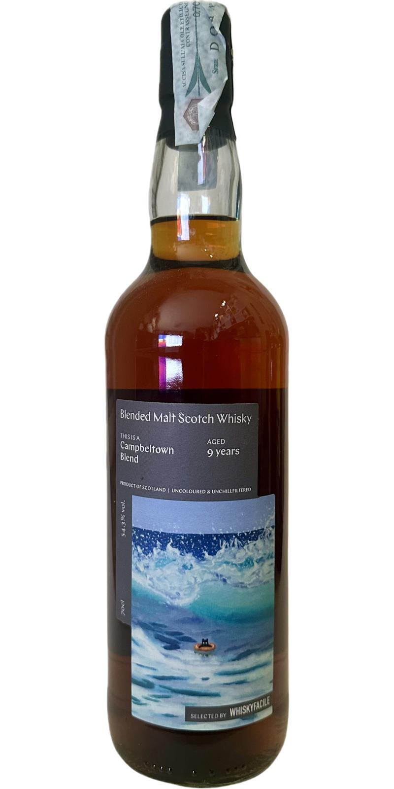 Campbeltown Blended Malt 2014 Wfa  The Black Cat Series